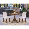 East West Furniture 3 Piece Kitchen Dining Table Set Contain A Modern Table