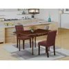 East West Furniture 3 Piece Kitchen Dining Table Set Contain A Wooden Dining Table