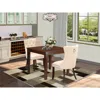 East West Furniture 3 Piece Kitchen Table & Chairs Set