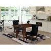 East West Furniture 3 Piece Kitchen Table Set Consists Of A Rectangle Dining Table With Dropleaf