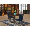 East West Furniture 3 Piece Kitchen Table Set Consists Of A Rectangle Dining Table With Dropleaf