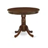 East West Furniture 3 Piece Kitchen Table Set Contains A Round Dining Table With Pedestal