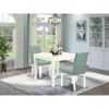 East West Furniture 3 Piece Mid Century Modern Dining Set Contain A Dinning Table