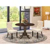 East West Furniture 3 Piece Modern Dining Table Set