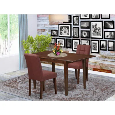 East West Furniture 3 Piece Table Set
