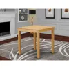 East West Furniture 36"-square Counter Height Pub Set Table In Oak Finish