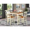 East West Furniture 5 Pc Counter Height Dining Room Set-pub Table And 4 Kitchen Bar Stool