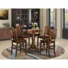 East West Furniture 5 Pc Counter Height Dining Set - High Table And 4 Kitchen Dining Chairs.