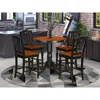 East West Furniture 5 Pc Counter Height Pub Set-pub Table And 4 Bar Stools
