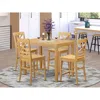 East West Furniture 5 Pc Counter Height Pub Set-pub Table And 4 Counter Height Dining Chair
