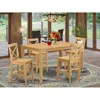 East West Furniture 5 Pc Counter Height Table Set- Gathering Table And 4 Counter Height Chair.