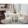 East West Furniture 5 Pc Dinette Set - Small Kitchen Table And 4 Dining Chairs