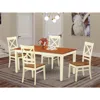 East West Furniture 5 Pc Dinette Set For 4-kitchen Table And 4 Dining Chairs