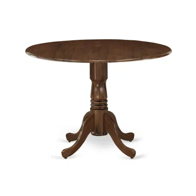 East West Furniture 5 Pc Dinette Set Includes A Round Kitchen Table And 4 Parson Chairs