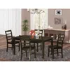 East West Furniture 5 Pc Dining Room Set-glass Top Dining Table And 4 Dining Chairs
