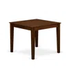 East West Furniture 5 Pc Dining Set Includes A Square Table And 4 Parson Chairs, Antique Walnut