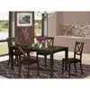 East West Furniture 5 Pc Dining Set-table With Leaf Plus 4 Dining Chairs