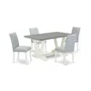 East West Furniture 5-pc Dining Table Set In Blue