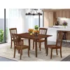 East West Furniture 5 Pc Kitchen Nook Dining Set-breakfast Nook And 4 Dining Chairs.