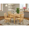 East West Furniture 5 Pc Kitchen Table - Square Table And 4 Kitchen Dining Chairs