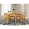 East West Furniture 5 Pc Kitchen Table -square Table And 4 Kitchen Chairs
