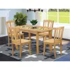 East West Furniture 5 Pc Kitchen Table Set - Kitchen Dinette Table And 4 Dining Chairs