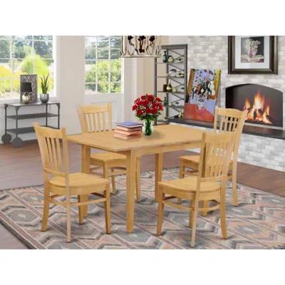 East West Furniture 5 Pc Kitchen Table Set - Kitchen Table And 4 Dining Chairs