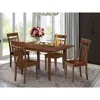 East West Furniture 5 Pc Kitchen Table Set - Table With Leaf And 4 Dining Table Chairs