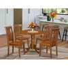 East West Furniture 5 Pc Kitchen Table Set-breakfast Nook And 4 Wooden Chairs