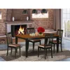 East West Furniture 5 Pc Kitchen Table Set-dining Table And 4 Wood Kitchen Chairs