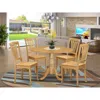 East West Furniture 5 Pc Kitchen Table Set-drop Leaf Table And 4 Dinette Chairs