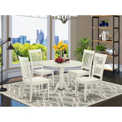 East West Furniture 5 Pc Kitchen Table Set For 4-kitchen Dinette Table And 4 Dining Chairs
