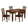 East West Furniture 5 Pc Kitchen Table Set For 4-kitchen Table And 4 Kitchen Chairs In Brown