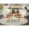 East West Furniture 5 Pc Kitchen Table Set-small Kitchen Table Plus 4 Kitchen Dining Chairs