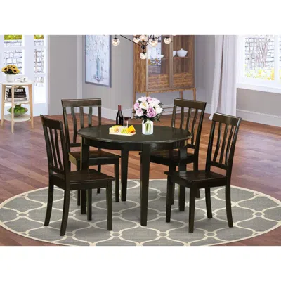 East West Furniture 5 Pc Kitchen Table Set-table And 4 Kitchen Chairs