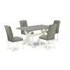 East West Furniture 5-pc Modern Dining Table Set In Multi