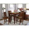 East West Furniture 5 Pc Pub Table Set-counter Height Table And 4 Stools.