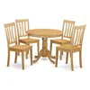 East West Furniture 5 Pc Small Kitchen Table And Chairs Set-breakfast Nook And 4 Kitchen Chairs