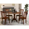 East West Furniture 5 Pc Small Kitchen Table And Chairs Set-kitchen Table And 4 Dinette Chairs