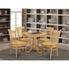 East West Furniture 5 Pc Small Kitchen Table Set - Kitchen Table And 4 Dining Chairs