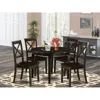 East West Furniture 5 Pc Small Kitchen Table Set-round Table And 4 Kitchen Chairs