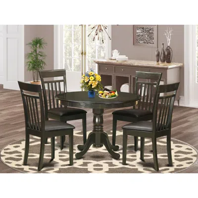 East West Furniture 5 Pc Small Kitchen Table Set-small Table And 4 Kitchen Chairs.