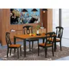 East West Furniture 5 Pc Table Set-dining Table And 4 Dining Chairs