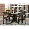 East West Furniture 5 Pctable And Chairs Set For 4-table And 4 Dining Chairs