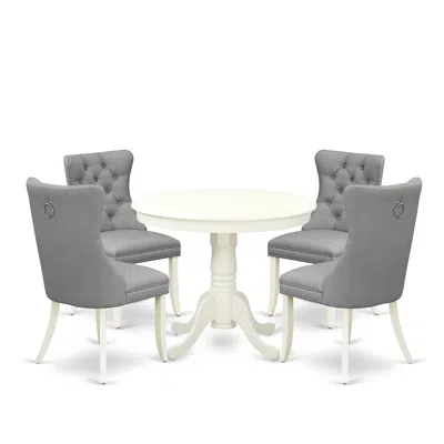 East West Furniture 5 Piece Dining Room Furniture Set