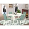 East West Furniture 5 Piece Dining Room Set Contain A Dinner Table