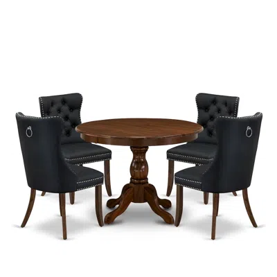 East West Furniture 5 Piece Dining Room Table Set