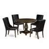 East West Furniture 5 Piece Dining Room Table Set In Multi