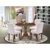 East West Furniture 5 Piece Dining Room Table Set Contain A Dining Table