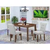 East West Furniture 5 Piece Dining Set Consists A Modern Table